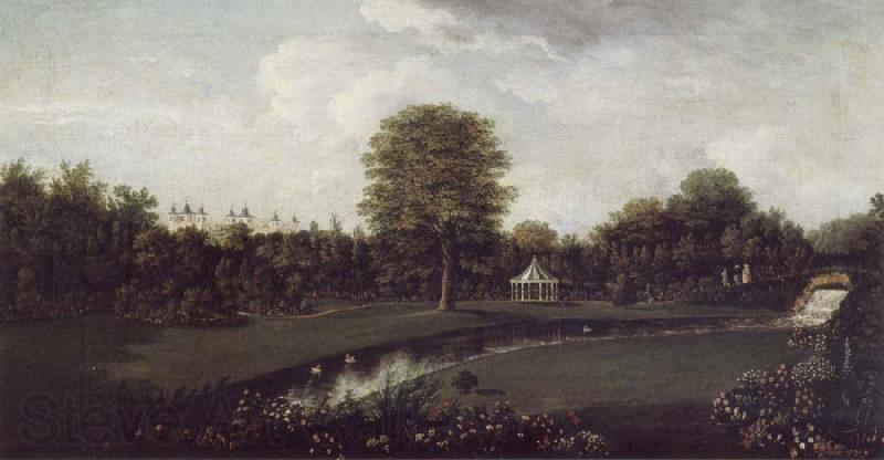 William Tomkins The Elysian Fields at Audley End,Essex,from the Tea House Bridge Norge oil painting art